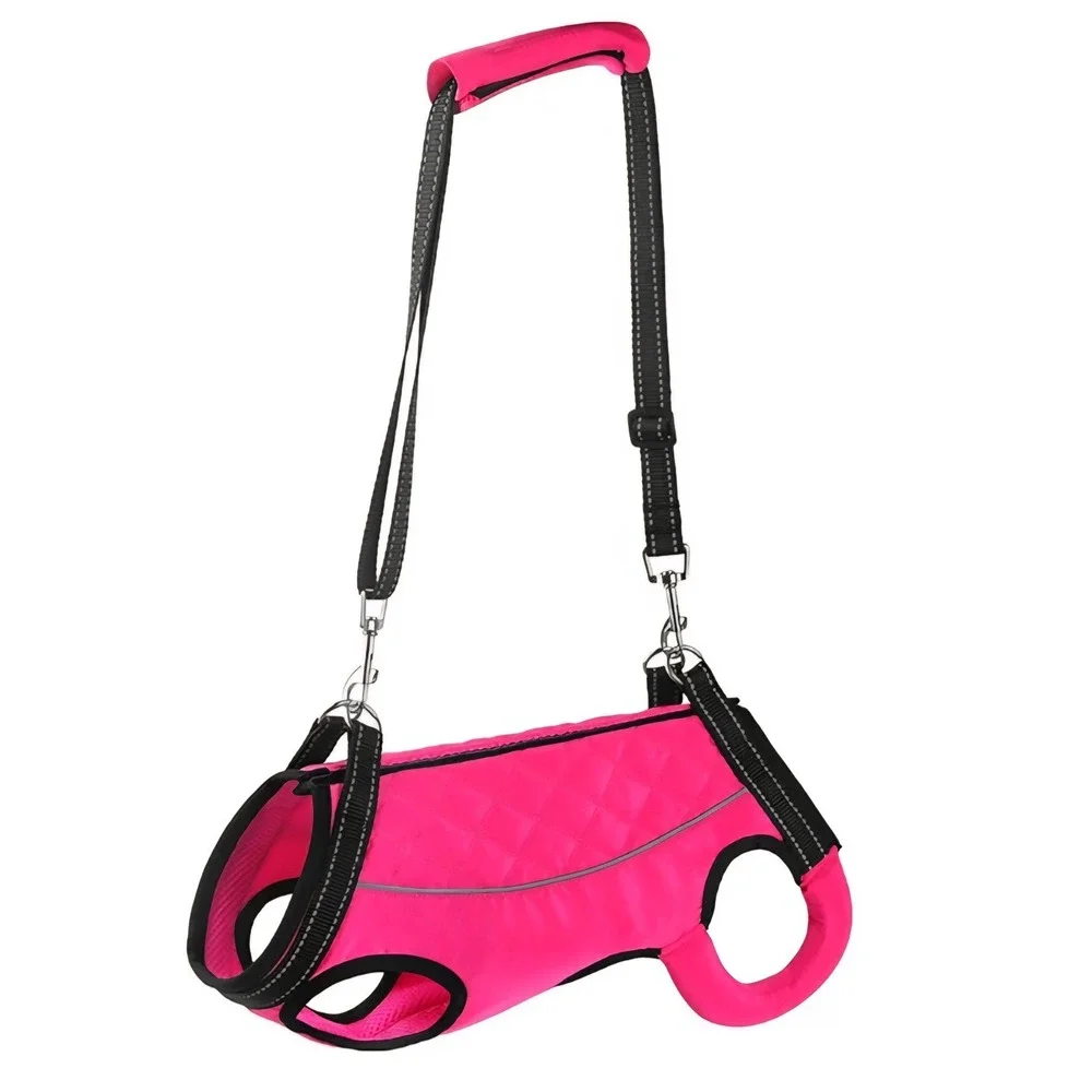 Pink Dog Lift Support Harness Pet Mobility Sling Reflective Sz Small  H734